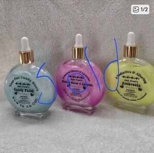 Luxurious Body Oil Set - Blue, Pink, Yellow